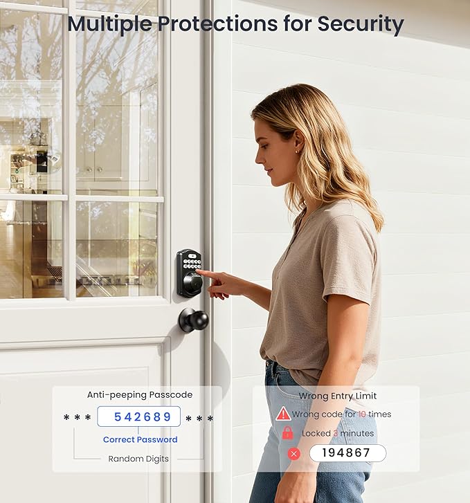 Veise Fingerprint Door Lock - Image 7