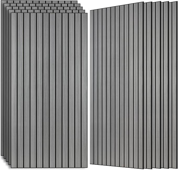 AUTORIFIC Wood Veneer Sound Panels, 10 Pack 47.2”x23.6” Wall Panels, Decorative by AUTORIFIC