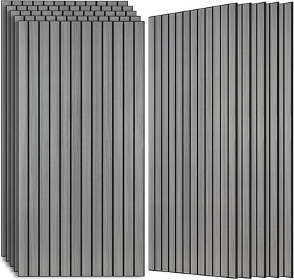 AUTORIFIC Wood Veneer Sound Panels, 10 Pack 47.2”x23.6” Wall Panels, Decorative by AUTORIFIC