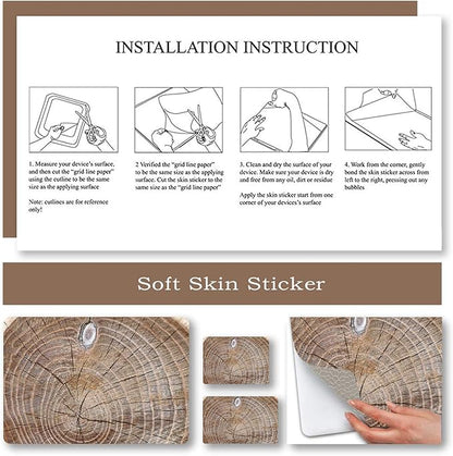 Laptop Skin Sticker Decal, Decorative Waterproof Removable, Wood Art - Image 5
