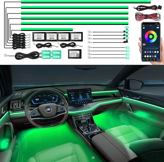 Acrylic Interior Car LED Strip Light, AMKI Car Neon Light by AMKI