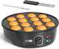 Non Stick Mini Pancakes Maker Machine, Electric Poffertjes Pan by FineMade