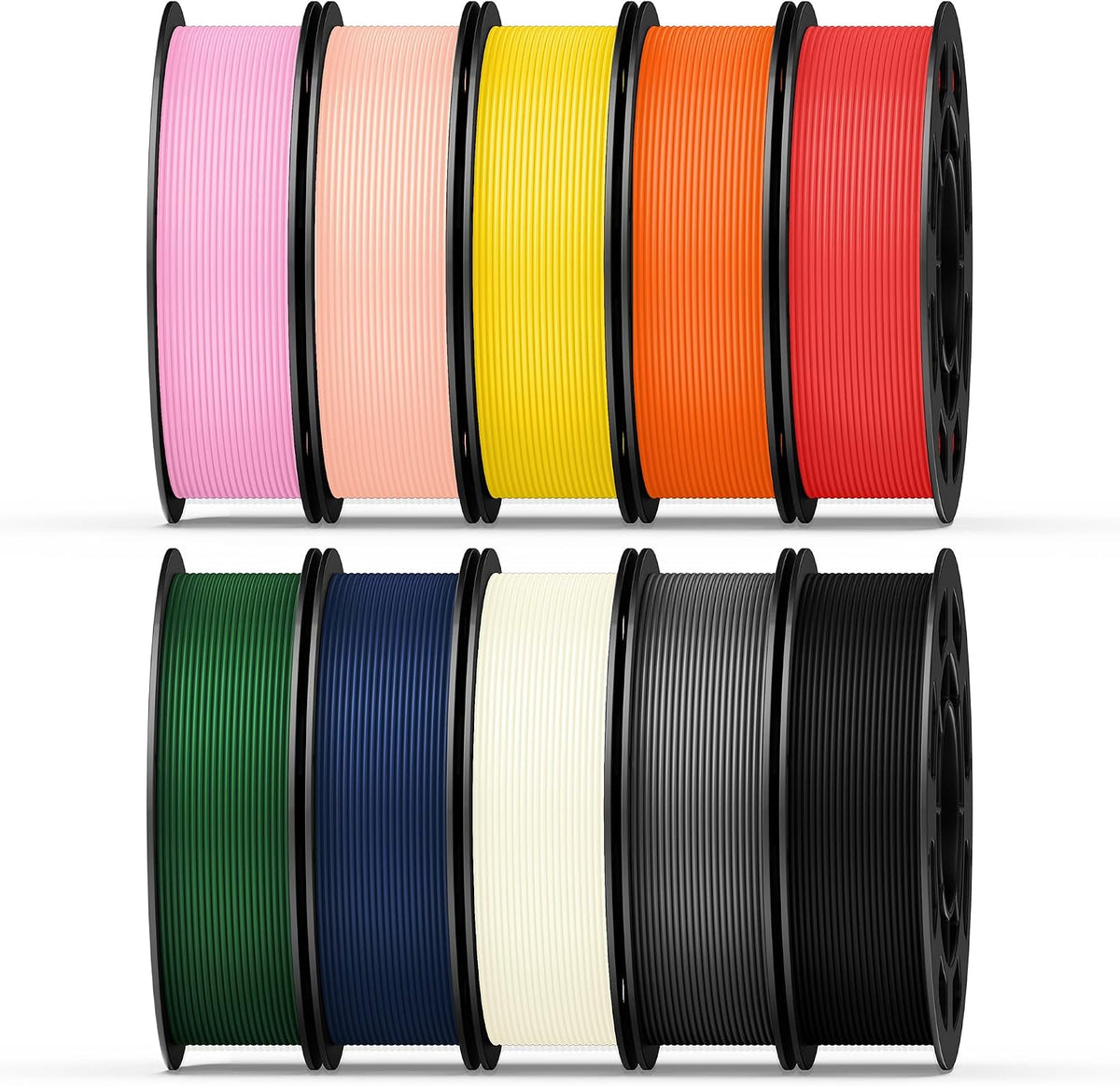 10 color bundle petg 3d printer filament 1.75mm, main product view