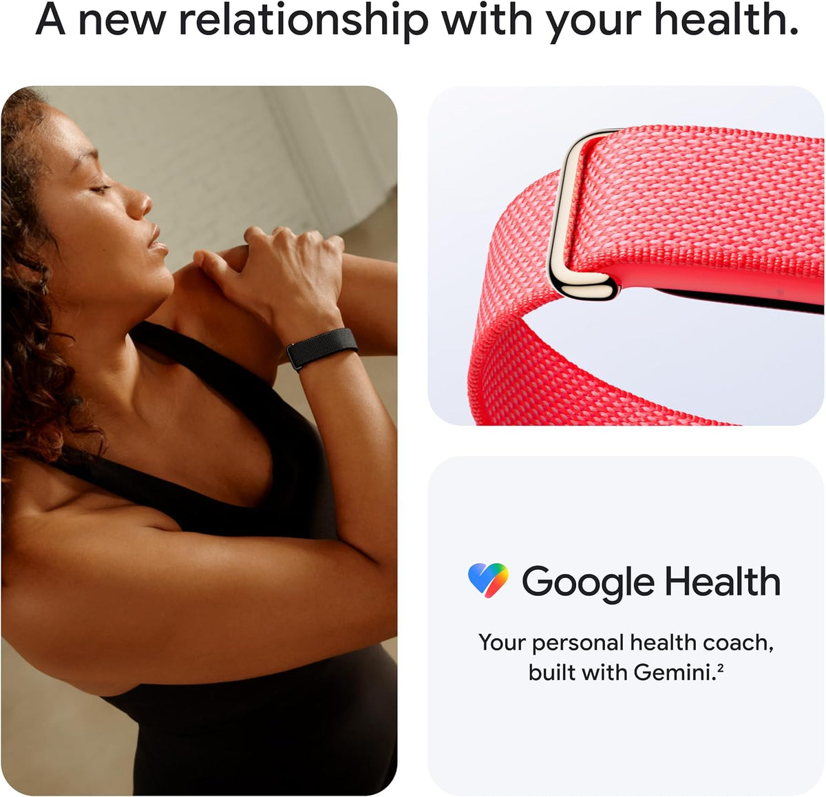 google fitbit air - screenless activity tracker, obsidian, close-up detail