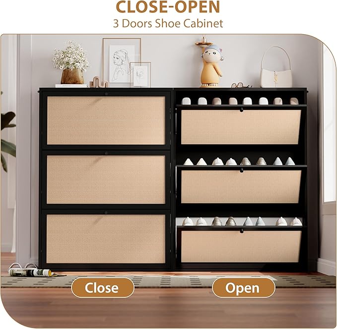 AVZEAR Narrow Shoe Storage Cabinet - Image 7