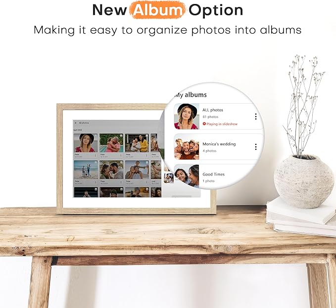 Frameo Digital Picture Frame, 10.1 InchDigital Photo Frame WiFi, Electric Frame - Image 5