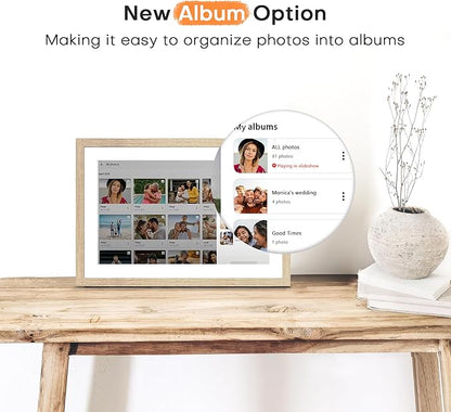 Frameo Digital Picture Frame, 10.1 InchDigital Photo Frame WiFi, Electric Frame - Image 5