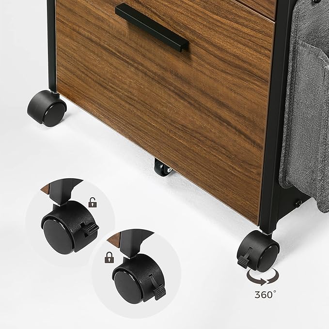EUREKA ERGONOMIC 2-Drawer Mobile File Cabinet - Image 6