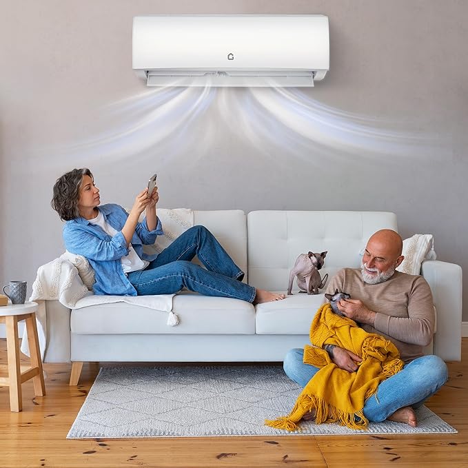 9000BTU Mini Split Air Conditioner& Heater, 20 SEER2 208-230V Wall-Mounted - Image 4