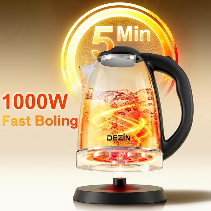 DEZIN Electric Kettle Upgraded, BPA Free 2L Stainless Steel Tea Kettle - Image 5
