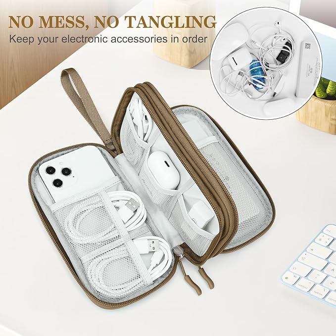 FYY Electronic Organizer, Travel Cable Organizer Bag Pouch Electronic - Image 5
