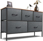 Dresser for Bedroom with 5 Drawers, Chest of Drawers, Storage Drawers Organizer by Sonharlar