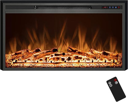 Electric Fireplace, Recessed Fireplace Heater by KENTSKY