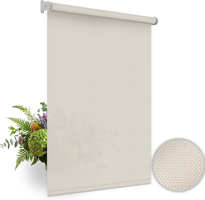 HILADUO Customized Solar Screen Roller Shade Blinds - Image 4