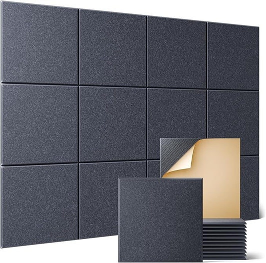 Sonicism 12 Pack Acoustic Wall Panels by Sonicism