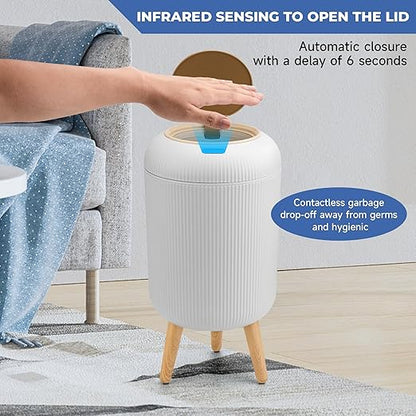 Pukomc Smart Sensor Wastebasket, Convenient and Hygienic Easy to Use, - Image 3