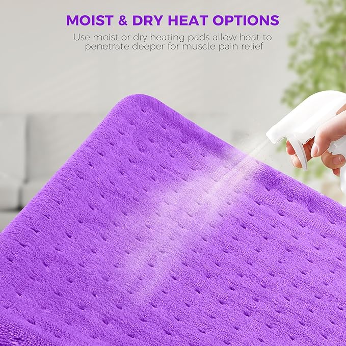 NOWWISH Heating Pad for Back Pain Relief & Period Cramps, 24x12 Inches Electric - Image 2
