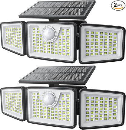 daphino 2500LM Solar Lights Outdoor by ChargebySunLightUpHome