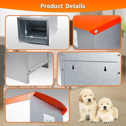 Dog Feeder - Galvanized Metal Pet Food Station - Image 5