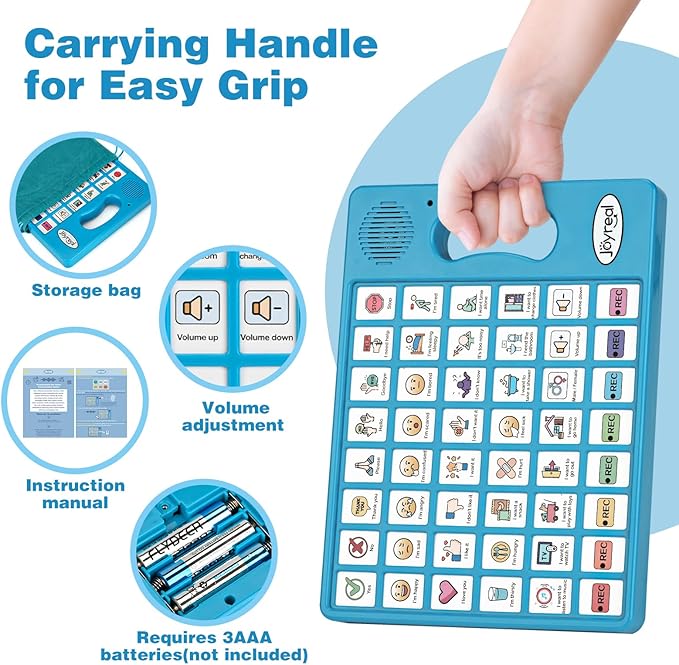 Joyreal AAC Device for Autism, Non Verbal Communication Tools for Speech - Image 4
