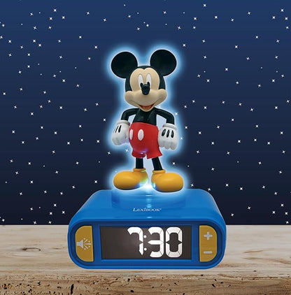LEXiBOOK, Disney Mickey, Mickey Nightlight Alarm Clock, Sounds and Melodies - Image 3