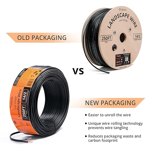 Wirefy 14/2 Low Voltage Landscape Wire 250 ft | Low Voltage Landscape Lighting - Image 7