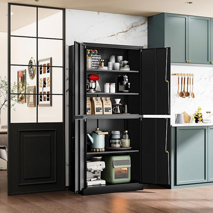 71” Metal Storage Cabinet-Lockable File Garage Tool Cabinets - Image 7
