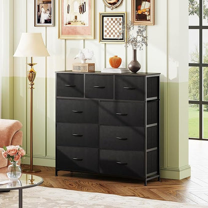 WLIVE 9-Drawer Dresser, Fabric Storage Tower - Image 4