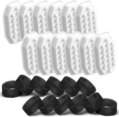 Official Cat Water Fountain Filters Replacement & Pre-Filter Sponges by Rellaty