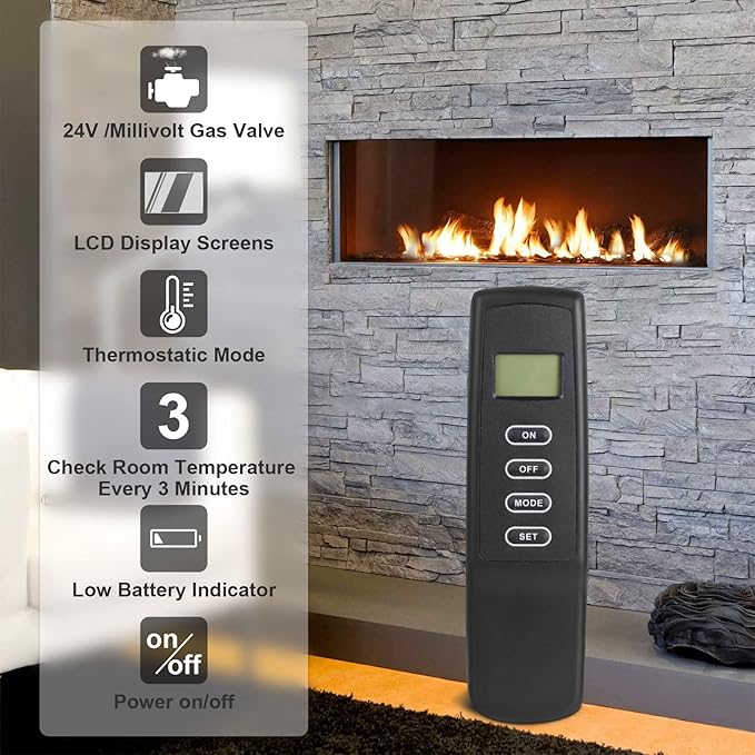 Upgraded Fireplace Remote Control Kit, Fit - Image 8
