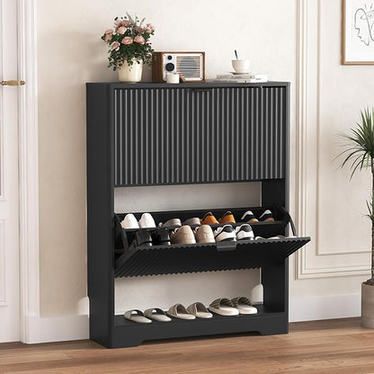 Shoe Cabinet Storage for Entryway by HUANLEGO