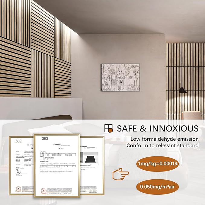 ARMURO Acoustic Wood Panels for Wall 4-Pack - Image 5