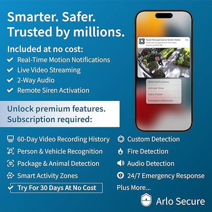 Arlo Video Doorbell 2K + Chime 2, Wireless or Wired Option, 2-Way Audio - Image 5
