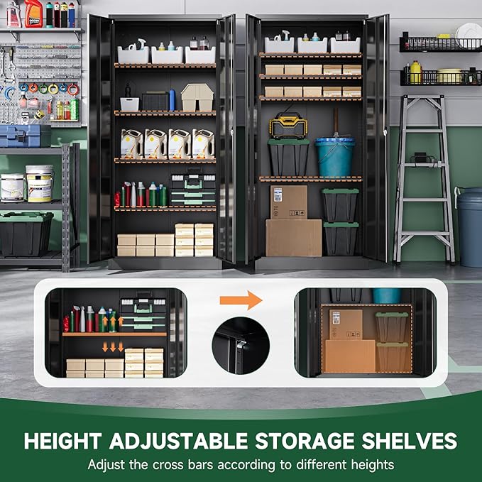 Letaya Metal Garage Storage Cabinets - Image 4