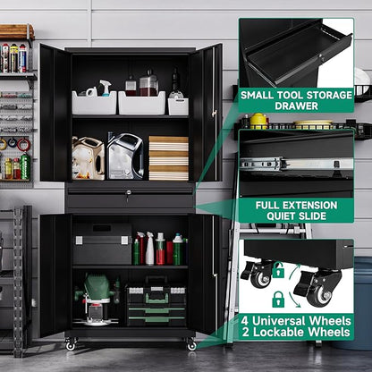 Letaya Metal Garage Storage Cabinet - Image 6
