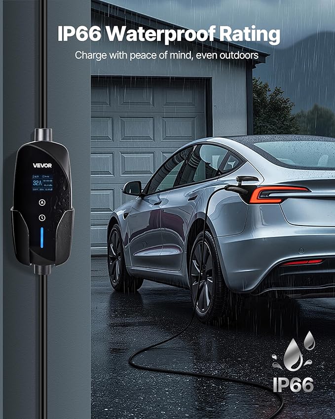 VEVOR Level 2 Tesla Charger, 32 Amp Adjustable Current, 240V Portable Home - Image 7