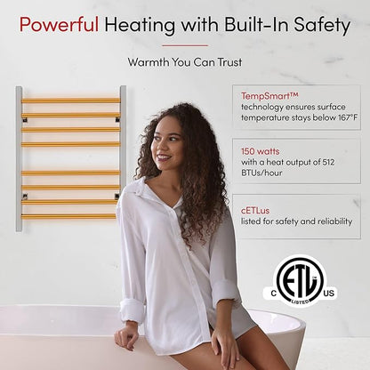 WarmlyYours Heated Towel Rack for Bathroom - Image 7