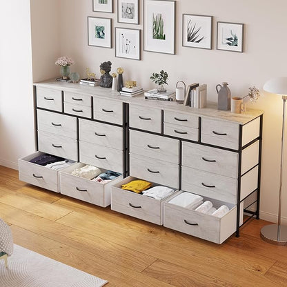 LUMTOK 10-Drawer Dresser, Fabric Storage Dresser Drawers - Image 8