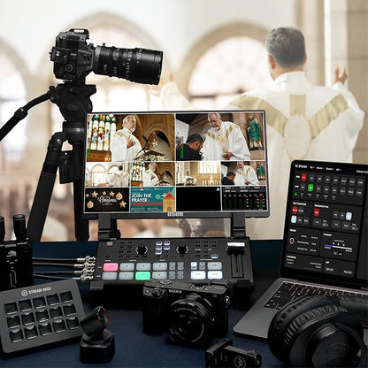 Osee GoStream Deck Pro HDMI Live Stream Switcher, Video Mixer Switcher 6 HDMI - Image 6