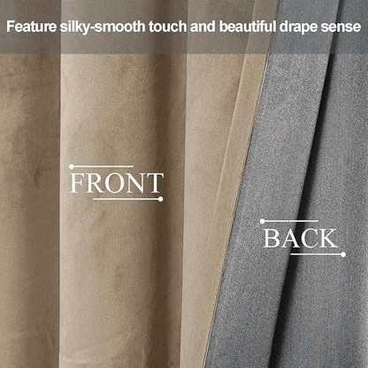 JIUZHEN Retro Velvet Curtains for Living Room - Image 4