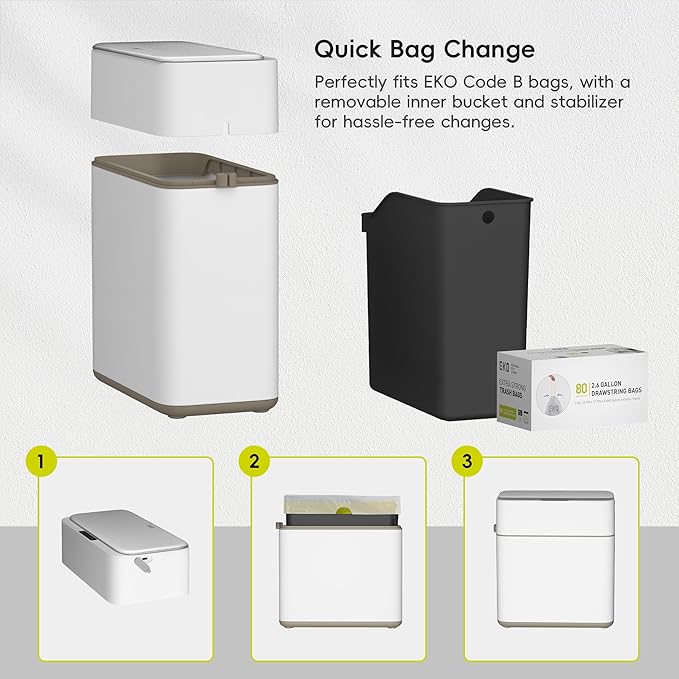 EKO Automatic Bathroom Trash Can - Image 4