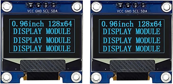 Haldzemo 0.96" OLED Display Module I2C IIC Serial 128X64 SSD1306 LCD Screen VCC by Haldzemo