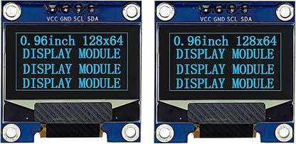 Haldzemo 0.96" OLED Display Module I2C IIC Serial 128X64 SSD1306 LCD Screen VCC by Haldzemo