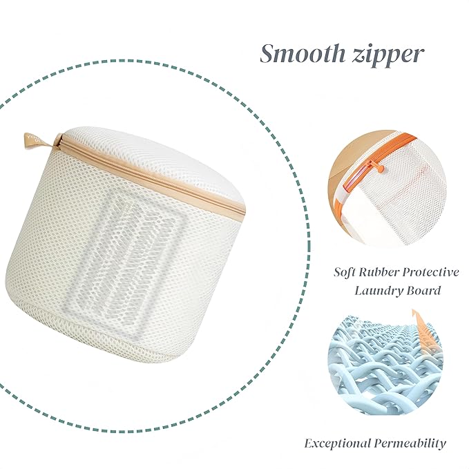 Bra Washing Bag with Anti-Deformation Structure and Fixed Hand-Wash Board - Image 3