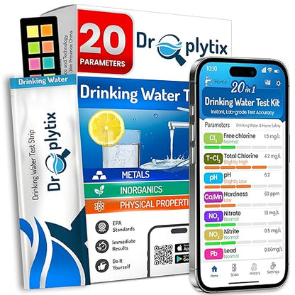 20-in-1 Drinking Water Test Kit by DROPLYTIX