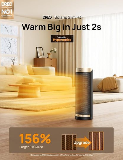 DREO Space Heater, 1500W Electric Heaters - Image 2