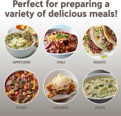 COOK WITH COLOR 2QT Mini Electric Round Slow Cooker - Image 5