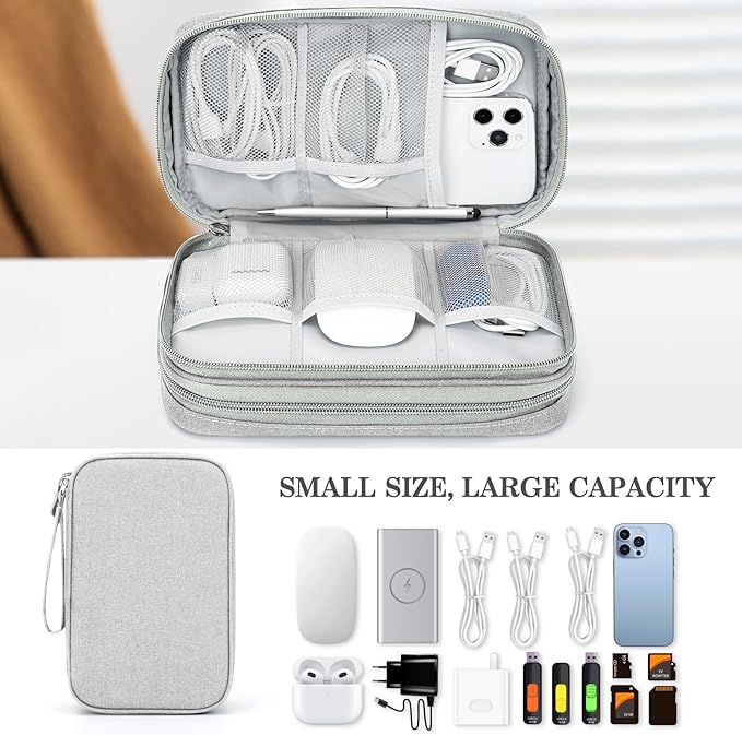 FYY Electronic Organizer, Large Travel Cable Organizer Bag Pouch Electronic - Image 6