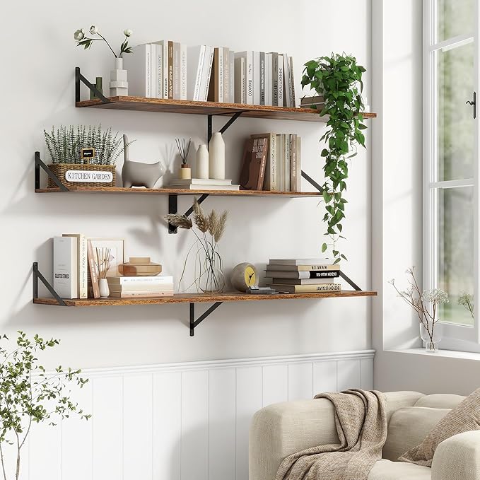 12 Inch Deep Floating Shelves, 30W x 12D Wall Shelves - Image 6