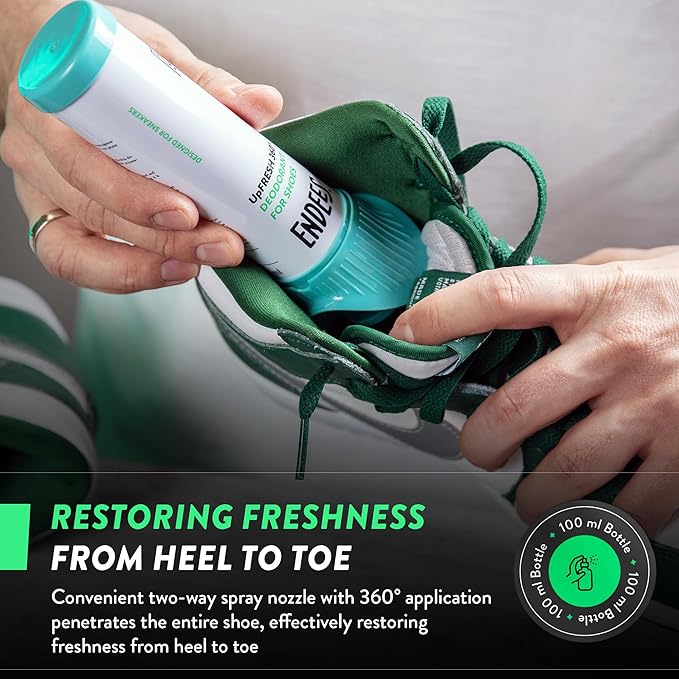 Endees UpFresh 360° Shoe Deodorizer Spray – 6 x 3.38 Fl Ozl I Foot Odor - Image 3